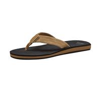 Quiksilver Herren Carver Suede 3-Punkt-flip-Flop Athletic Sandale, Braun, Schwarz, Braun, 43 EU