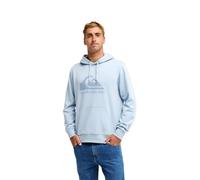 Kapuzensweatshirt QUIKSILVER "Comp Logo", Herren, Gr. M, blau (blau fog), Obermaterial: 60% Baumwolle, 40% Polyester., Sweatshirts (13024428-M) blau fog