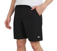 Quiksilver Herren-Hybrid-Shorts, normale Passform, feste Taille, wasserfreundlich, aktiv, Solides Design - Schwarz, 58