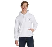 Quiksilver Herren-Kapuzenpullover, Normale Passform, superweiches Fleece, mittelschwer, Größe S - XXL, Weiss/opulenter Garten, Medium