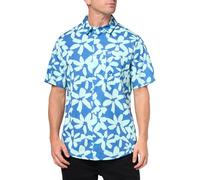 Quiksilver Herren Men's Apero Classic Up Woven Top Hemd mit Button-Down-Kragen, Monaco Blue AOP Better 241, L