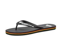 Quiksilver Herren Molokai 3 Point Flip Flop Sandale, Schwarz, Rot, Grün, 46 EU