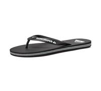 Quiksilver Herren Molokai 3-Punkt-flip-Flop Sandale, Schwarz Schwarz Weiß, 41 EU