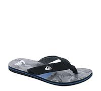 Quiksilver Herren Molokai Layback Ii 3-Punkt-Zehentrenner Flipflop, Schwarz/Schwarz/Grau, 47 EU