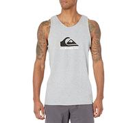 Quiksilver Herren Mw Logo ärmelloses Tank Top Tee T-Shirt, Hellgrau meliert, Mittel