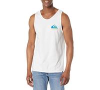 Quiksilver Herren Mw Logo ärmelloses Tank Top Tee T-Shirt, weiß 2, Mittel