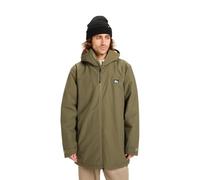 Regenjacke QUIKSILVER "Overcast 3K Parka", Herren, Gr. XXL, braun, 65% Baumwolle, 35% Nylon, Jacken (23035438-XXL) braun