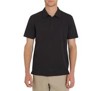 Quiksilver Herren Premium Soft Kurzarm Oxford Poloshirt, Schwarz, XL