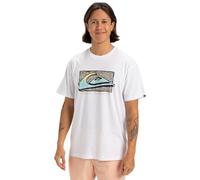 Quiksilver Herren Retro Fade Ss T-Shirt, weiß, L