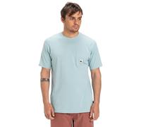 T-Shirt QUIKSILVER "Salt Water", Herren, Gr. M, blau (aquifer), 100% Baumwolle, Kurzarm, Shirts (46994262-M) aquifer