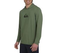 Quiksilver Herren Swimwear Regular Fit UPF 50 Sun Tee Hooded Rash-Guard-Shirt, Lorbeerkranz, S