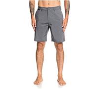 Quiksilver Herren Union Amphibian Hybrid 20 Inch Outseam Water Friendly Lässige Shorts, Schwarz meliert, 28