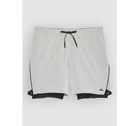 Boardshorts QUIKSILVER "Highline Amphibian 17", Herren, Gr. L (M/L), grau (quarry heather), Obermaterial: 88% Microfaser, 12% Elasthan;, Hosen (27482269-33) quarry heather