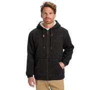 Quiksilver Keller Sherpa-Jacke black heather Herren Gr. XS