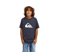 Quiksilver T-Shirt EV Comp Logo S/S – Kurzarm, Jungen – Schwarz/Dunkles Marineblau Gr. 12