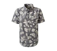 Quiksilver Kurzarmhemd Herren Regular Fit Kurzarm Baumwolle grau, S