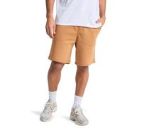 Quiksilver Kurze Herren-Shorts mit elastischer Taille, Salzwasser, Fleece, Braun