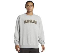 Quiksilver Men's Graphic Crew Sweatshirt, Light Grey Heather, XL