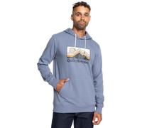 Quiksilver Men's QS Gradient Mountains Hoodie Sweatshirt, Flint Stone, L