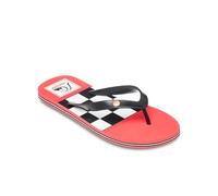 Sandale QUIKSILVER "Molokai Originals", Gr. 10(43), schwarz (schwarz checker), Obermaterial: Synthetikmaterial / Außensohle: Gummi, Schuhe (63794615-10) schwarz checker