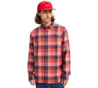 Langarmhemd QUIKSILVER "Motherfly Plaid", Herren, Gr. S, US-Größen, mineral rot motherfly check, 100% Baumwolle, Hemden (81929964-S) mineral rot motherfly check