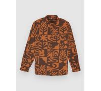 Langarmhemd QUIKSILVER "Motherfly Printed", Herren, Gr. XXL, US-Größen, almond desert checker, Obermaterial: 100% Baumwolle;, Hemden (15887813-XXL) almond desert checker