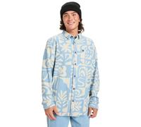 Langarmhemd QUIKSILVER "Motherfly Printed", Herren, Gr. XXL, US-Größen, blau (china blau desert checker), 100% Baumwolle, Hemden (15238611-XXL) china blau desert checker