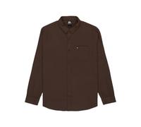 Langarmhemd QUIKSILVER "Motherfly Solid", Herren, Gr. XL, US-Größen, braun (chocolate braun), 100% Baumwolle, Langarm, Hemden (54201006-XL) chocolate braun