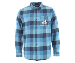 QUIKSILVER MOTHERFLY WH1 Flannelhemd 2023 delph blue - S