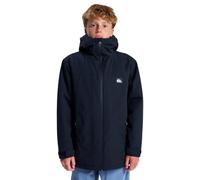 Anorak QUIKSILVER "Overcast 3K Parka", Jungen, Gr. 16, schwarz, 65% Baumwolle, 35% Nylon, Jacken (93263745-16) schwarz