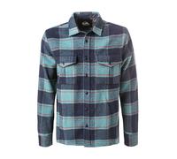 Quiksilver Overshirt Herren Regular Fit Langarm Wolle blau, L