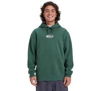 Quiksilver - Sweatshirt mit Kapuze aus Baumwolle und recyceltem Material - Salt Water Graphic Hoodie Trekking Green für Herren aus Baumwolle - Größe L Grün L