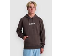 Quiksilver Screen Fleece Fineline Hoodie chocolate brown Herren Gr. XS
