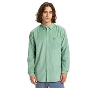 Quiksilver Smoke Trail Cord - Long Sleeve Shirt for Men - Langärmliges Hemd - Männer - L - Grün.