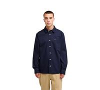 Langarmhemd QUIKSILVER "Smoke Trail Oxford", Herren, Gr. XXL, US-Größen, schwarz navy, Obermaterial: 100% Baumwolle., Hemden (75469068-XXL) schwarz navy