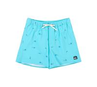 Boardshorts QUIKSILVER "Stretch Printed Volley 16", Herren, Gr. XL, aqua spaced out, Obermaterial: 92% Microfaser, 8% Elasthan;, Hosen (39421919-XL) aqua spaced out