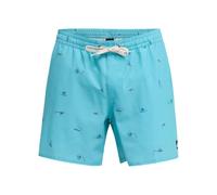 Boardshorts QUIKSILVER "Stretch Printed Volley 16", Herren, Gr. XL, blau (aqua spaced out), Obermaterial: 92% Polyester, 8% Elasthan., Hosen (39421919-XL) aqua spaced out