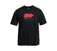 Quiksilver Structured Flower - T-Shirt - XL - Schwarz.