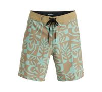 Boardshorts QUIKSILVER "Surfsilk Straight Leg 18"", Herren, Gr. 31SM, granite grün terra, 88% Polyester, 12% Elasthan, Hosen (47349208-31) granite grün terra
