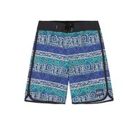 Quiksilver - Kid's Surfsilk Scallop 17 - Boardshorts, Gr. 128 8 Years, schwarz/blau (GlobalHeatDustedPeri)
