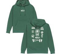 Quiksilver - Sweatshirt mit Kapuze aus Baumwolle und recyceltem Material - Salt Water Graphic Hoodie Trekking Green für Herren aus Baumwolle - Größe L Grün L