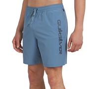 Quiksilver Swimwear Herren-Badehose, Regular Fit, Stretch, Comfort Liner, solides Design, Shadow-Blau, Größe L