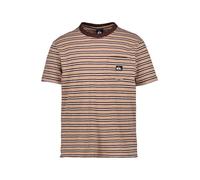 Quiksilver T-Shirt Herren Regular Fit Kurzarm Rundhals Baumwolle braun, L