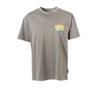 Quiksilver T-Shirt Herren Regular Fit Kurzarm Rundhals Baumwolle grau, M