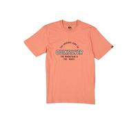 Quiksilver T-Shirt Herren Regular Fit Kurzarm Rundhals Baumwolle orange, M