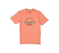 Quiksilver T-Shirt Herren Regular Fit Kurzarm Rundhals Baumwolle orange, XL