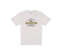Quiksilver T-Shirt Herren Regular Fit Kurzarm Rundhals Baumwolle weiß, M