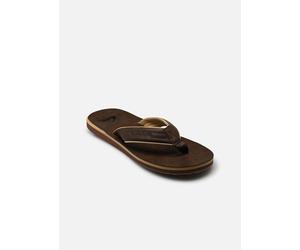 Quiksilver - Zehensandalen CARVER NUBUCK 26 - Braun - Größe 43
