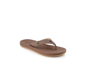 Quiksilver Zehensandalen Herren Kunstleder braun, 41 (7.5)