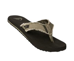 Quiksilver Zehensandalen Herren Textil grün, 41 (7.5)
